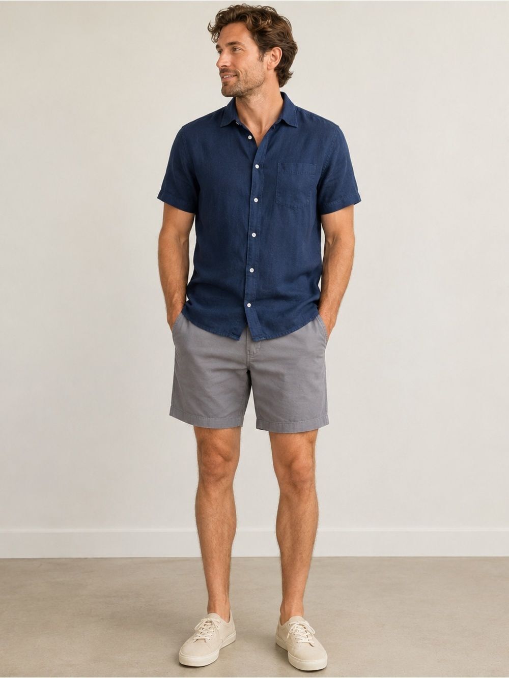 J.Crew 9” Chino Shorts Men’s Size 36 Gray Classic Casual Cotton Shorts